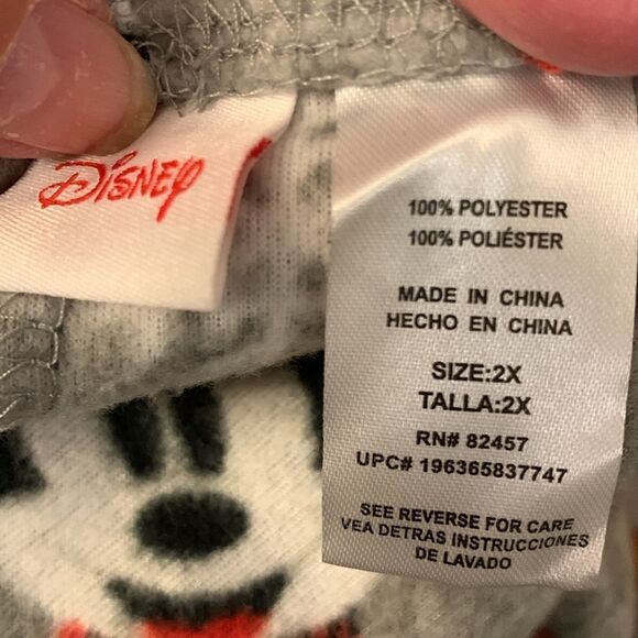 Disney size 2 XL Mickey Mouse micro fleece pajama/lounge pants - Picture 4 of 6